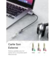 Ugreen Cable USB-A to Port Jack audio 3 5mm 30757