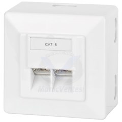 PRISE INFORMATIQUE CAT6 DOUBLE AVEC PLASTRON Copy 2Prise-RJ45-Cat6