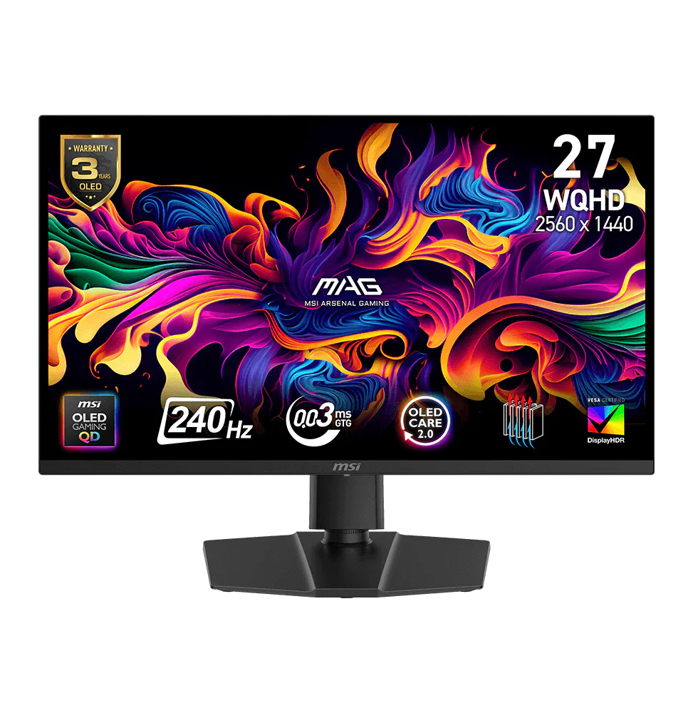 Écran Gaming 27" WQHD MAG 273QP QD-OLED X24 9S6-3CE69H-010