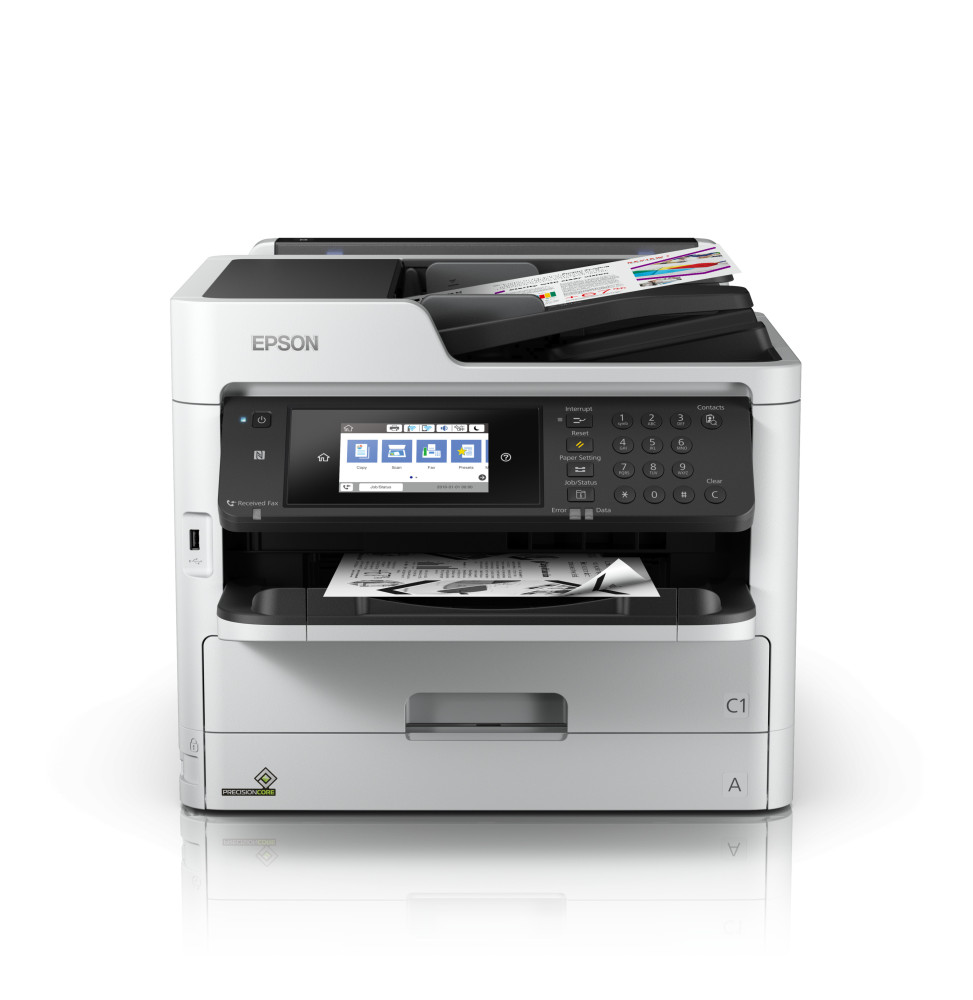 Imprimante WorkForce Pro WF-M5799DWF MFP 4en1 Réseau Wifi Jet d'encre Mono A4 Recto Verso 34 B&WPPM 34 12m C11CG04402