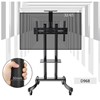 Meuble Pour Écran TV Chariot de Télévision Mobile 32-75 pouces Max 50 KG