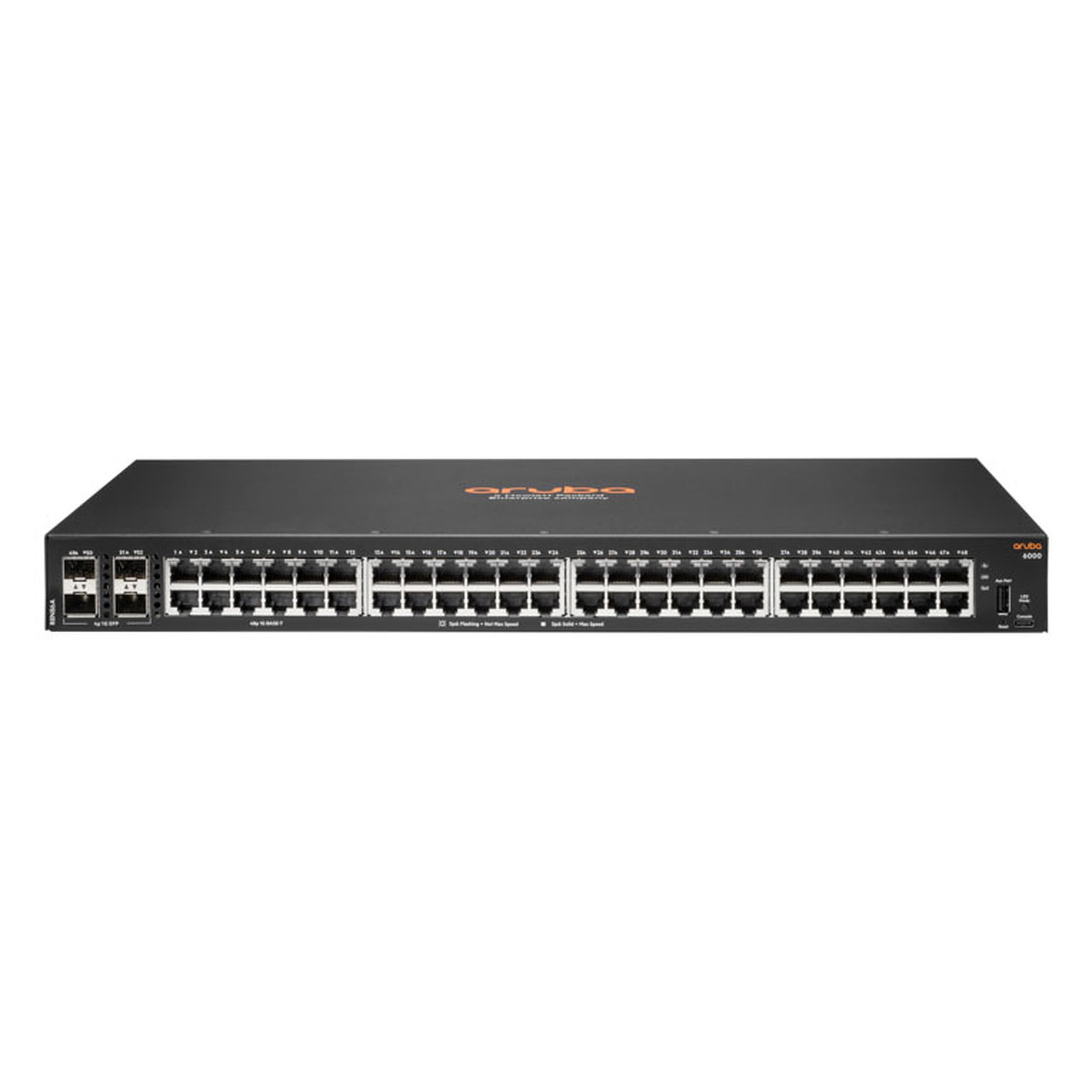 Aruba 6000 48G Switch Manageable 48 Ports 10/100/1000 Mbps + 4 SFP Géré L3 R8N86A