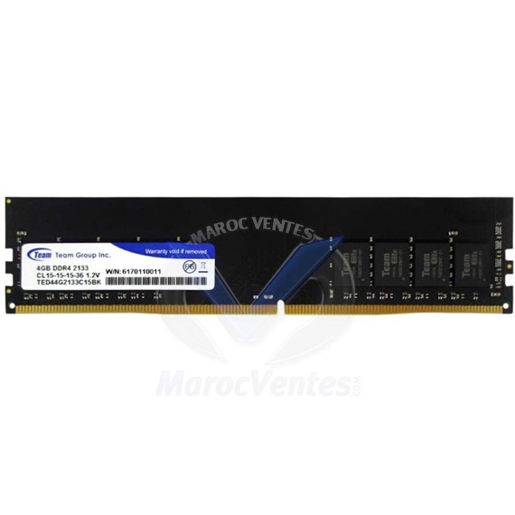 TeamGroup Elite Mémoire RAM D4 2133 C15 4 Go TED44G2133C1501