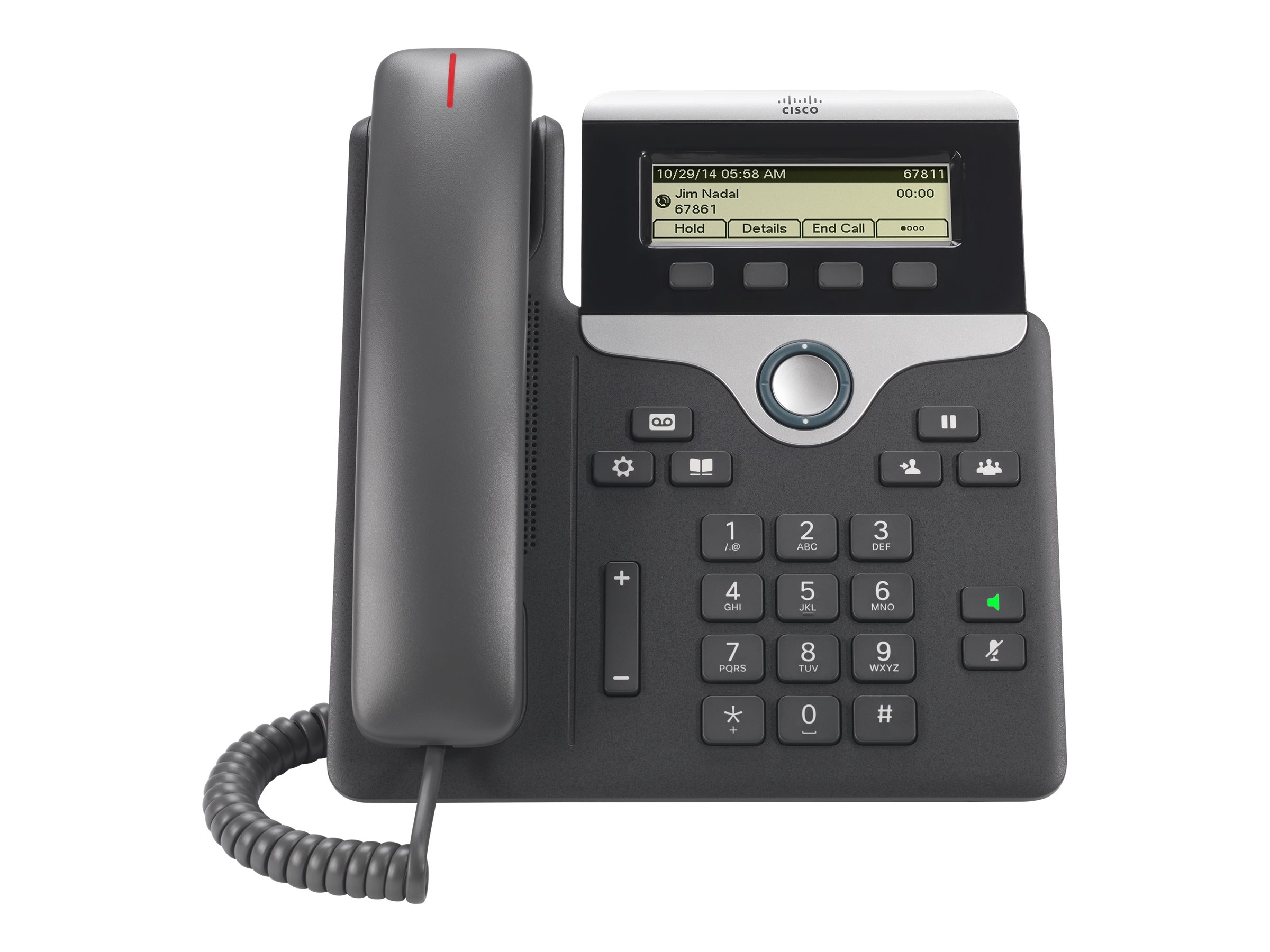Téléphone VoIP 1 ligne PoE avec micrologiciel de téléphone multiplateforme CP-7811-K9