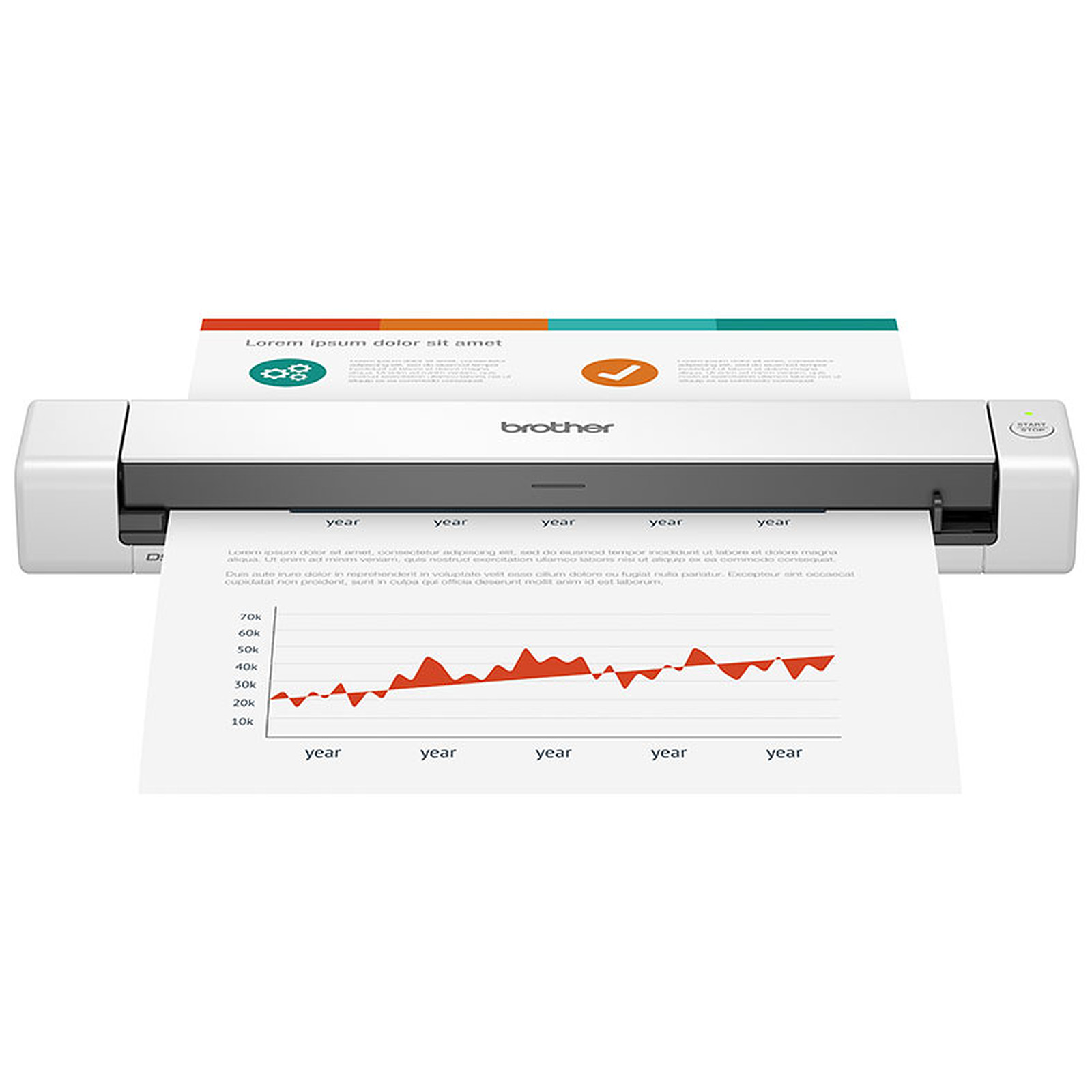 Scanner mobile à défilement DS-640