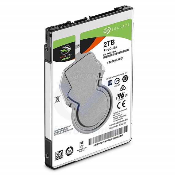 Disque dur hybride 2.5" 2 To 8 Go NAND Flash 5400 RPM 128 Mo Serial ATA 6 Gb/s ST2000LX001